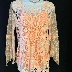 Beautiful pink cover up top